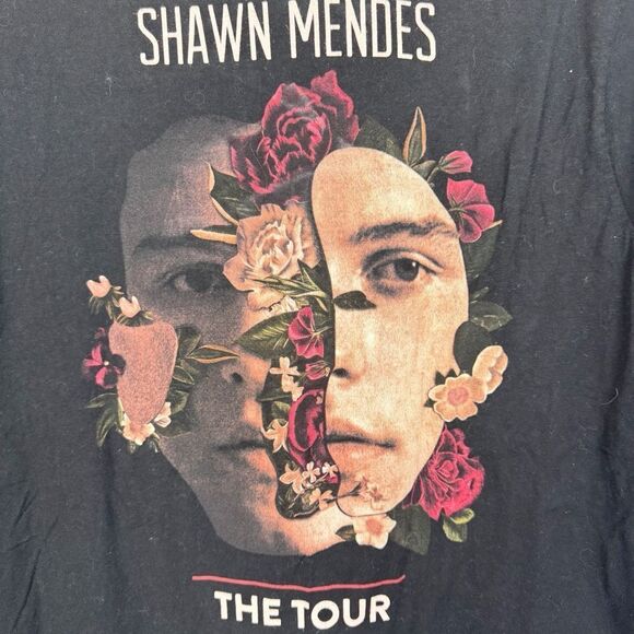 SHAWN MENDES Black Short Sleeve Tour Tee Unisex Size Large Band T-Shirt - Picture 4 of 6